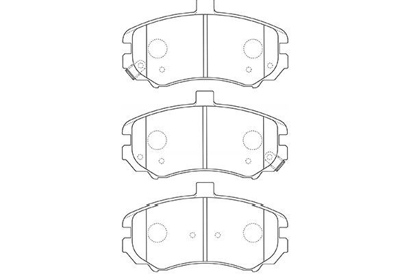 KAVO PARTS stabdžių trinkelių rinkinys, diskinis stabdys BP-3037